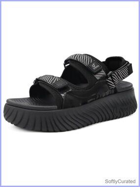 Orthopedic Walking Sandals with Arch Support Platform Adjustable Comfort